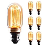 Crown LED 6x Edison Lampadina Led E27 - Dimmerabile - Lampada Led Tubolare - 4W, Bianco Caldo, 230V, EL22 – ...