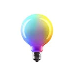 CROWN LED SMART 360° Lampadina RGB, attacco E27, regolazione con dimmer, bianco caldo e cambio colore secondo RGB, 4 W, ...