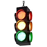 Custodia in Plastica Semafori con 3 segnali stradali, 168 LED con Telecomando, semaforo Lampeggiante Rosso/Verde Stop And Go Custodia Impermeabile ...