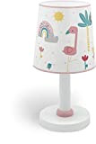 Dalber Lampada da tavolo per bambini, lampada da comodino, fenicottero, fiammingo, animali, rosa