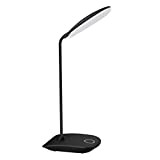 DEEPLITE Lampada da Scrivania LED,lampada da tavolo con collo di cigno flessibile a 3 livelli di luminosità, camera da letto,tocca ...