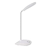 DEEPLITE Lampada da Scrivania LED,lampada da tavolo con collo di cigno flessibile a 3 livelli di luminosità, camera da letto,tocca ...