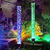 Di luci solari da giardino, ONEVER luci per tubi da esterno Bolla acrilica RGB Gradiente di colore