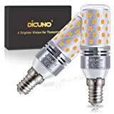 DiCUNO Lampadina LED E14, Lampadina LED a mais da 8W equivalente a lampada alogena da 100W, Bianco caldo 2700K, 1000LM, ...