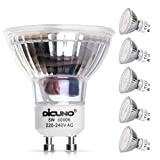 DiCUNO Lampadina LED GU10, 5W, 600LM, Bianco freddo 6000K, Equivalente alogeno 50W, Lampadina LED per faretti GU10, Non dimmerabile, 220-240V, ...