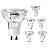 DiCUNO Lampadina LED GU10, 6W, 600LM, Bianco freddo 5000K, Equivalente alogeno 60W, Lampadina LED per faretti GU10, Non dimmerabile, 110-240V, ...