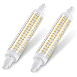 DiCUNO Lampadina LED R7s 118mm, Non dimmerabile, Bianco caldo 2700K, 10W equivalente 125W lampade alogene, 1300LM, R7s LED luce lineare ...
