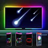 DreamColor - Retroilluminazione LED per TV e PC, per TV da 40-85 pollici, controllo app e sincronizzazione a musica, RGBIC ...