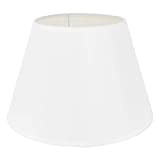 DULEE, lampada da tavolo, 6,3 cm, paralume per comodino, lampada da parete, bianco, (Top)6" x (Höhe)6.7" x (Unterseite)8.7"