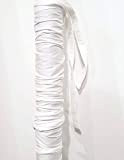 Dupioni - Copertura per cavo e catena, 2 m, tessuto in finta seta, chiusura a strappo, per lampadari, luci, fili ...