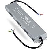 DUSKTEC Trasformatore LED 24V 200W, 8.3A Alimentatore 220 24V DC, IP67 LED Driver Impermeabile per Esterni, Adattatore LED a Tensione ...