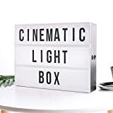 DYW Letter Light Box Marquee Light Box Cinema Light Box Cinematic Light Box Lettera Light Box con 85 Lettere 20 ...