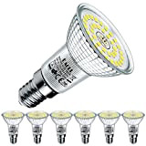 EACLL Lampadine LED E14 6000K Bianco Freddo 6W 820 Lumen Equivalenti a 100W Lampada Alogeno. Nessuna Strobo, 120 ° Faretto ...
