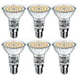 EACLL Lampadine LED E14 6W Equivalente a R50 Alogena 90W, Pacco da 6, 695lm Luce Bianco Caldo 2700K, Faretti AC ...