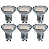 EACLL Lampadine LED GU10 2700K Bianco Caldo 4.5W Sorgente Luminosa 345 Lumen Equivalenti 50W Lampada Alogena. AC 230V No Flicker ...