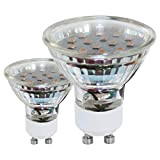 Eglo 11427 Set di 2 Lampadine GU10 LED SMD 3000 K, 3 W, 200 Lumen, Bianco Caldo