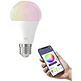 EGLO connect.z Smart Home lampadina Led E27, A60, ZigBee, app e controllo vocale, dimmerabile, colore della luce regolabile, 806 lumen, ...