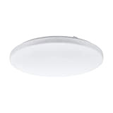 Eglo Lampada da Soffitto a LED Frania, Diametro 43 cm, Acciaio/Plastica, Bianco