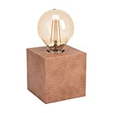 EGLO Prestwick 1 lampada da tavolo, lampada da tavolo a fiamma industriale, lampada da comodino in metallo, lampada da soggiorno ...
