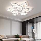 Eiinee Plafoniera moderna a LED, Lampada da soffitto dimmerabile a forma di fiore con telecomando, Lampadario a soffitto a petali ...