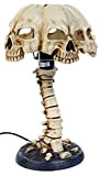 Electric Table Lamp Skull on Spine Lampada Standard