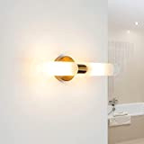 Elegante applique per interni Davila dal design moderno in ottone vetro doppia luce 2 x G9 ideale per il bagno, ...