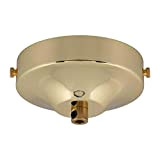 ElekTek Rosone da soffitto concave con diametro 100 mm con staffa cinturino e serracavo. Ideale per lampadine a sospensione vintage ...