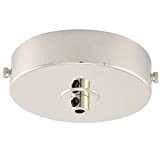 ElekTek Rosone da soffitto piatto con diametro 100 mm con staffa cinturino e serracavo. Ideale per lampadine a sospensione vintage ...