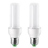 Elrigs Lampadina LED E27, 9W (equivalente a 75W), luce bianco calda (3000 K), attacco standard E27, Confezione da 2