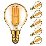 Emotionlite LED E14 Lampadine,4W,Bagliore ambra,2200K,P45 /G45,6 pezzi