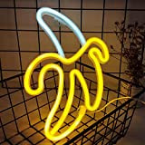 ENUOLI BANANA NEON Light Signs LED Banana Neon Segno Segno Lampada da parete Powered By 3 AA Batteria/USB LED LED ...