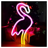 ENUOLI Flamingo Luci al neon Flamingo Segni al neon NEON LIGHT LIGHT Flamingo Night Light Batteria/USB Powered Pink Flamingo Segni ...