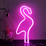 ENUOLI Flamingo Segni al neon Led Flamingo Lampada al neon Lampada da parete Lampada da parete Della Stanza Decor Batteria ...