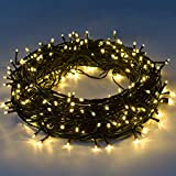 Epesl Luci natalizie a LED per interni ed esterni 25m 220 LEDs con 8 modalità end-to-end estensibile Stringa Luci Decorazione ...
