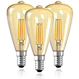 ESIP LED Lampadina Vintage Edison - 4W E14 Lampadine di Filamento, Luce Bianca Calda 2200K, Stile Edison Vintage Marrone, illuminazione ...