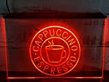 Espresso cappuccino tazza da caffè LED insegne al neon decorazione per la casa camera da letto 3D luce notturna (rosso, ...