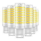 Eterbiz Lampadina LED G9, 7W Lampada Equivalente a 60W Alogena, 6000K luce bianca fredda, non dimmerabile, 650 lumen, angolo di ...