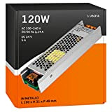 Eurocali 1x Alimentatore per Strisce LED e altri dispositivi uso interno potenza 120W Input 100-240V Output 24V - in metallo