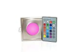 Faretto LED 12v RGB 3W tenuta stagna IP65 cromoterapia doccia bagno turco sauna