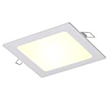 Faretto quadrato LED 12W pannello incasso luce diffusa 120 gradi foro 15cm 220V