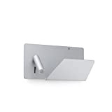 Faro 62123 - SUAU USB Lampada da parete grigio con lettore LED destra