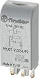 Finder Steck modulo con LED Verde Diode 6 di 24 V DC, 1 pezzi, 99.02.9.024.99