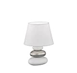 Fischer & Honsel Lampada da tavolo Pibe, lampada decorativa da tavolo con base in ceramica effetto pietra, 1 x E14, ...