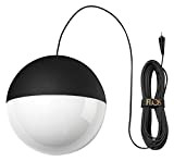 Flos String Light Sphere m12 Lampada, 26 watts, Nero, alluminio