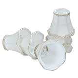 Fuloon moderna lampada da parete in stile europeo Droplight candela lampadario paralume Golden 6 pz Set White