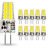G4 LED Lampadina 12V DC/AC,Auting 3W LED 20 * 2835 Sostitutive Alogena 30W, Non-dimmerabile, Bianco Freddo 6000K,400LM,- 10 pezzi