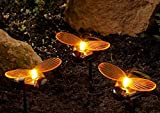 Garden Mile Luci a LED ad energia solare – Impermeabile in plastica ombreggiata decorazione da giardino, luce di palo per ...