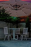 garden mile® - Striscia di luci da Giardino a 72 LED ad energia Solare, con 8 montanti, Ideale da Appendere ...