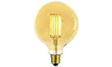GBC Vintage LED Globe 125-E27 6W 2.100 ° K dimmerabile 6 W, Ambrato
