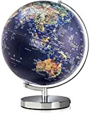 Generic Brands Mappamondo per l'educazione dei Bambini, Globo terrestre Illuminato da 12 Pollici con Supporto, Luce incorporata, Mappa del Mondo dettagliata